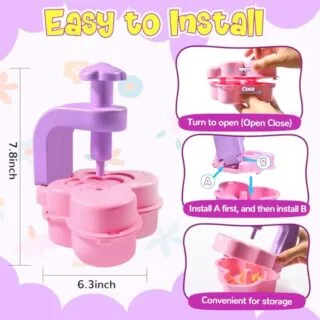 DIY Flower Bouquet Kit for Toddlers: Engage kids in a creative, educational craft. Ideal for early learning and developing fine motor skills.