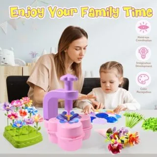 DIY Craft Stem Flower Kit for Kids: Engage Toddlers with this Colorful Educational Play Set, Perfect for Learning Creativity and Motor Skills Development.