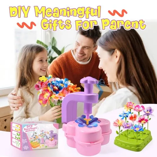 Educational STEM Flower Bouquet Kit for Toddlers: Enhance Creativity and Cognitive Skills with Engaging Craft and Play Activities