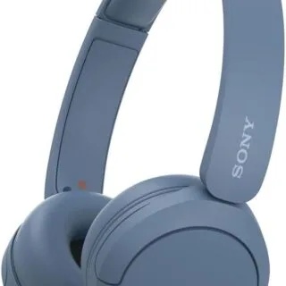 Sony WH-CH520 Blue Bluetooth On-Ear Headset with Mic, ideal for educators seeking a reliable wireless audio solution for enhanced learning experiences.