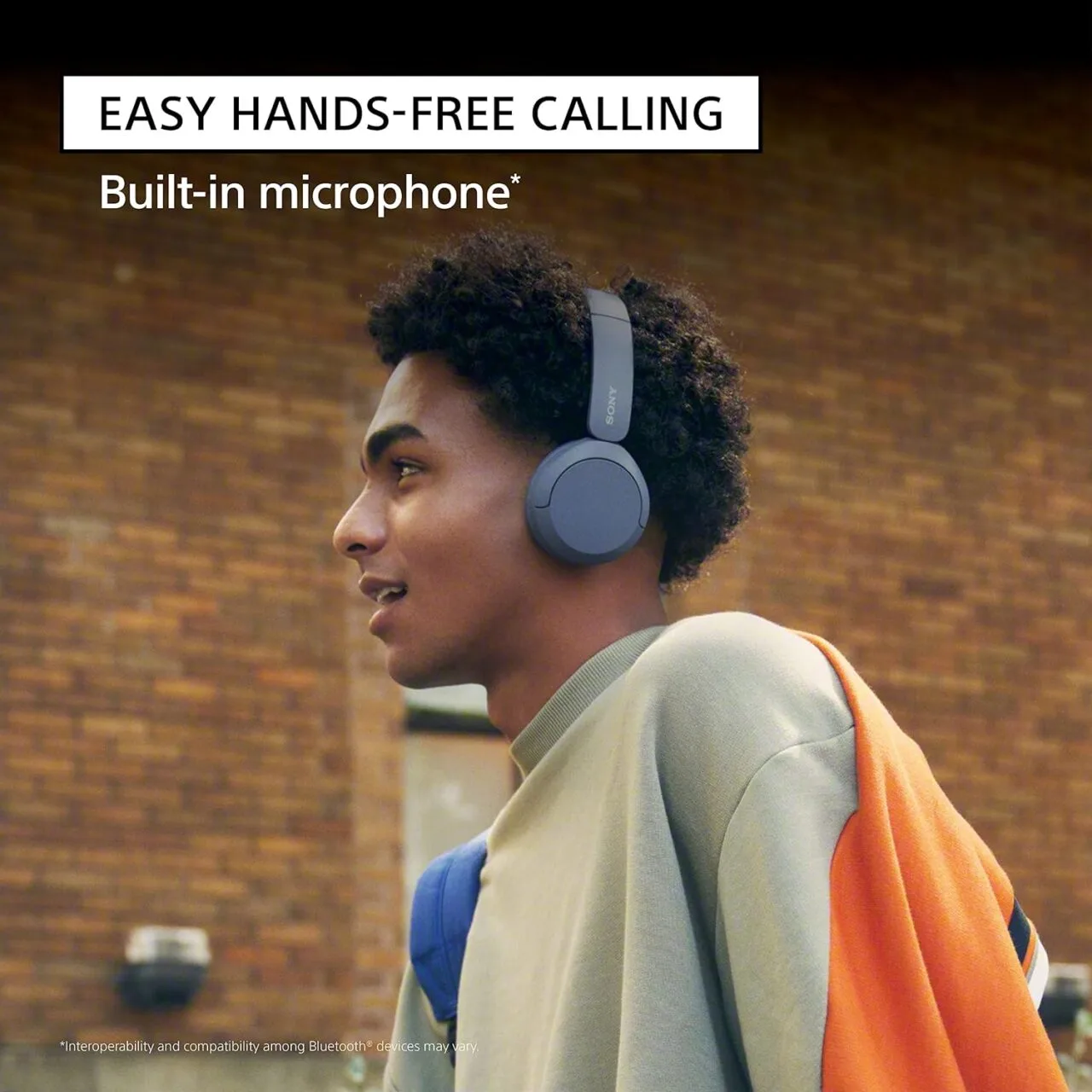 Sony WH-CH520 Wireless On-Ear Headphones with Microphone, Ideal for Classroom Use by Educators Seeking Superior Audio Quality and Comfort.