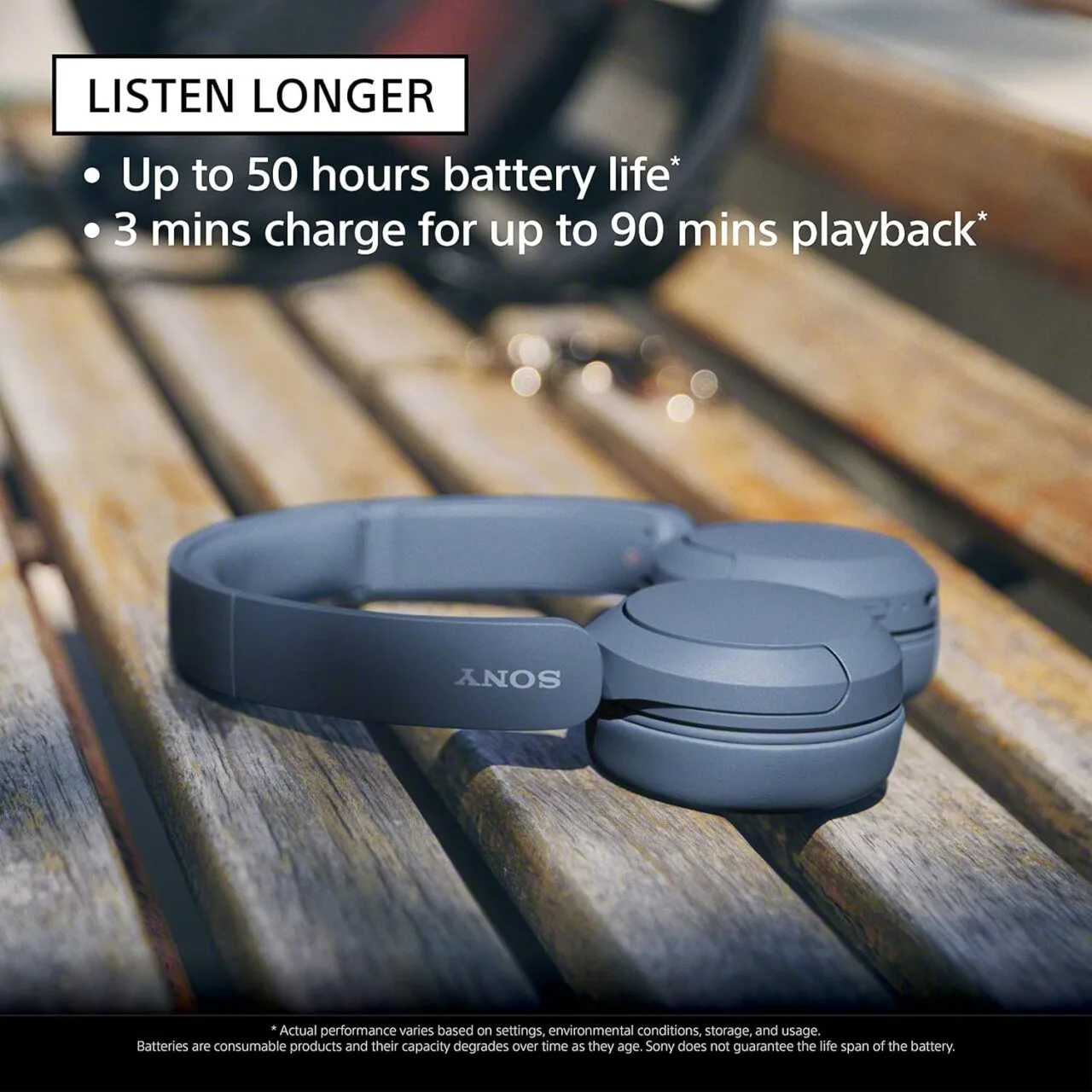 Blue Sony WH-CH520 Bluetooth On-Ear Headset with Mic for Educators offers premium wireless audio, making it an ideal tool for seamless communication and learning.