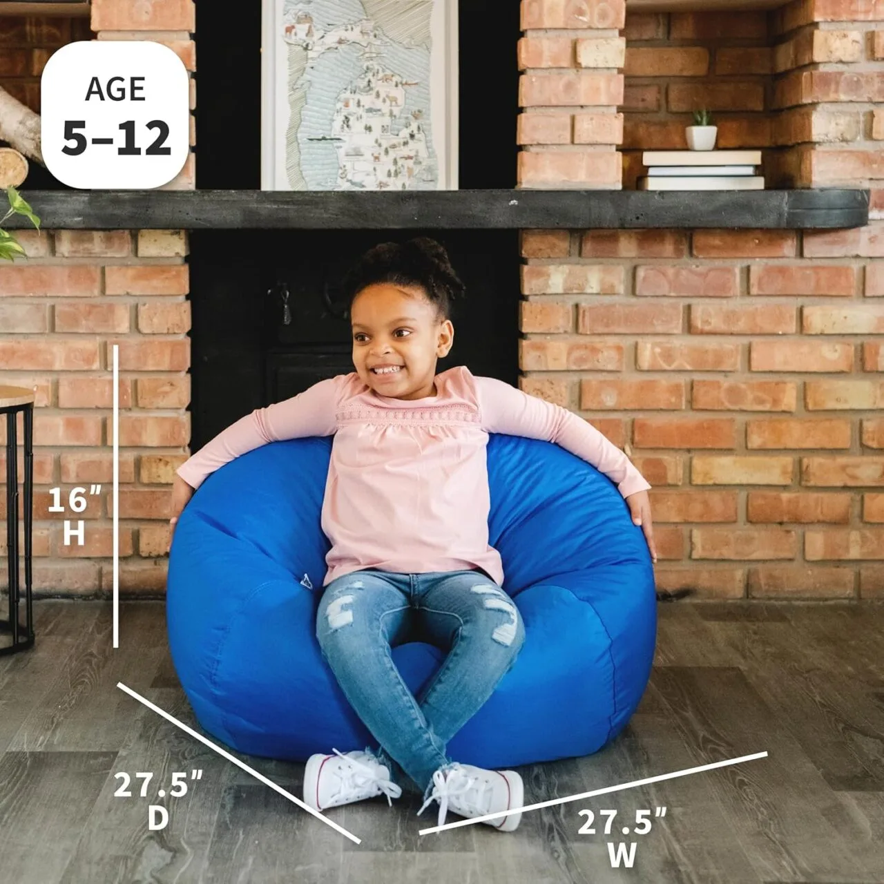 Sapphire Blue Bean Bag Chair: A Durable and Comfortable Seating Option for Enhanced Learning Environments