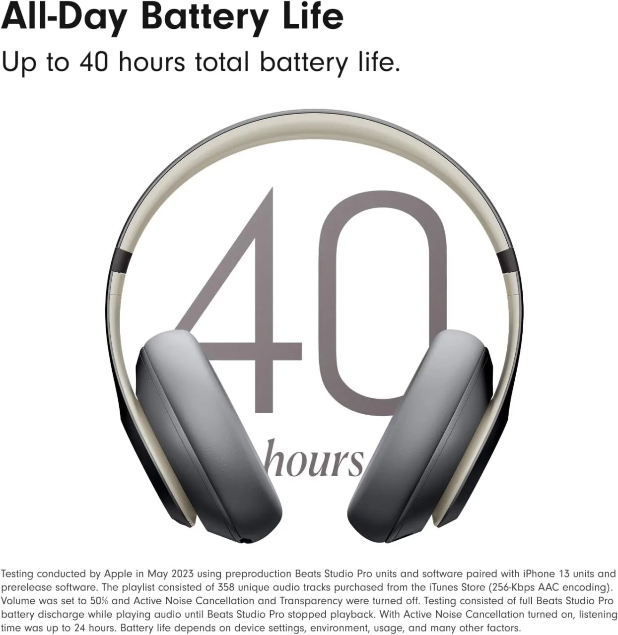 Premium wireless over-ear headphones featuring 40-hour battery life and active noise cancellation, perfect for enhancing the educators' lifestyle.