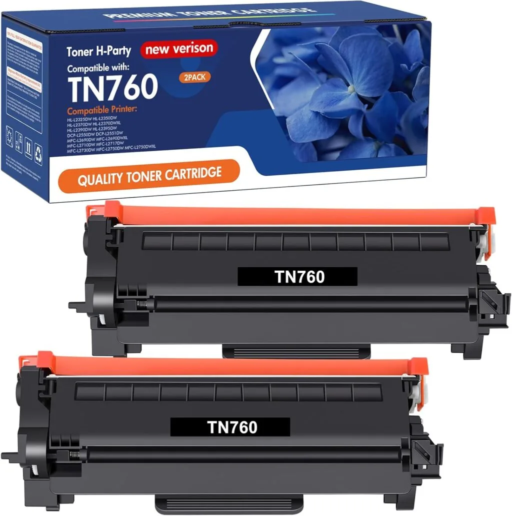 Premium TN760 Compatible Toner for Brother Printers - High Yield Replacement Ideal for Office Use, Ensuring Consistent, Quality Printing