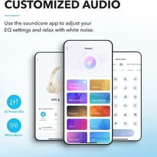 Anker Soundcore Q20i Hybrid ANC Bluetooth Headphones offer 40-hour playtime, ideal for educators and remote workers seeking premium audio quality.