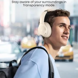 Experience enhanced focus with Soundcore Q20i Hybrid ANC Bluetooth Headphones, designed for remote work and office environments seeking optimal sound quality.