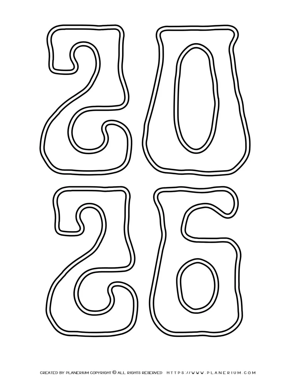Enhance learning with our 2026 Vertical Numbers Coloring Page for kids. Downloadable and printable, it's perfect for educational coloring fun.