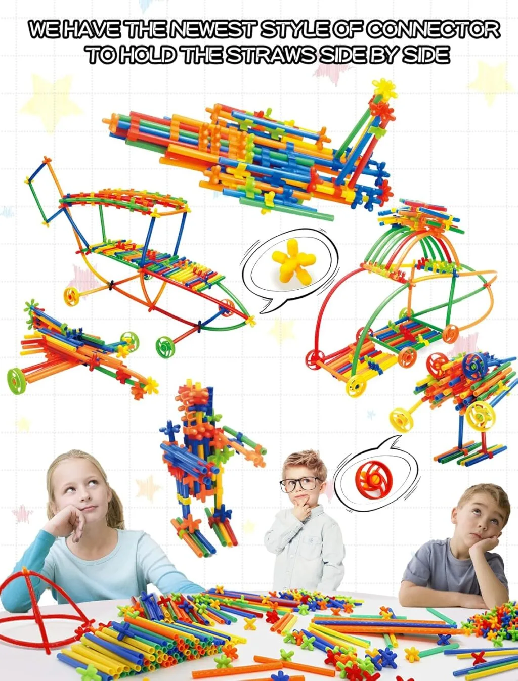 Explore creativity with the 600-piece STEM Engineering Kit, perfect for classroom projects and hands-on learning in science and engineering.