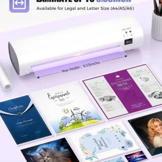 9-Inch Anti-Jam Laminator A4 Thermal Sealing Machine with Trimmer, ideal for teachers and schools to ensure clear and durable document protection.