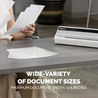 Fellowes Saturn 12.5-Inch Laminating Machine, ideal for teachers, offering a perfect starter kit for home and classroom lamination needs.