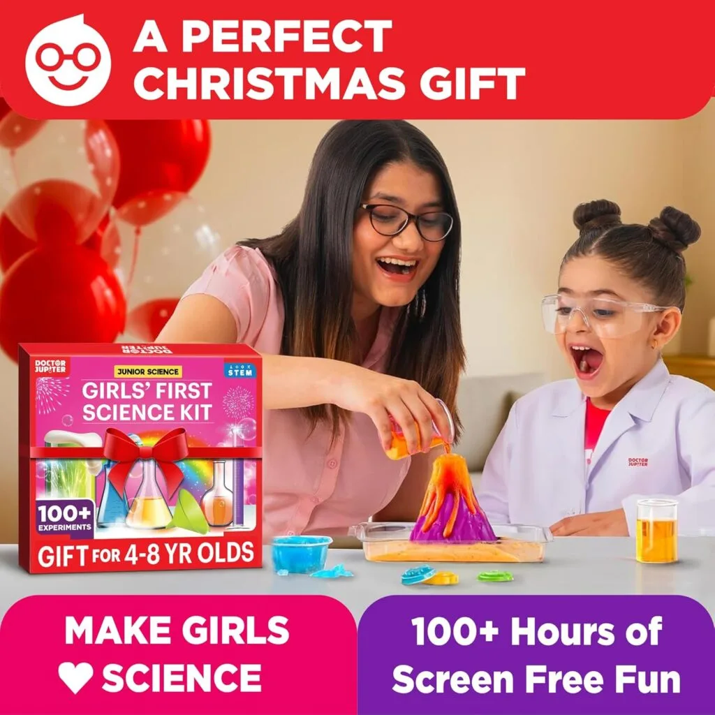 Interactive science coding kit for kids aged 4-8, designed to teach fundamental coding concepts through fun, engaging activities. Perfect educational gift!