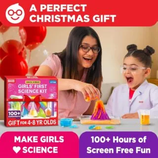 Interactive science coding kit for kids aged 4-8, designed to teach fundamental coding concepts through fun, engaging activities. Perfect educational gift!