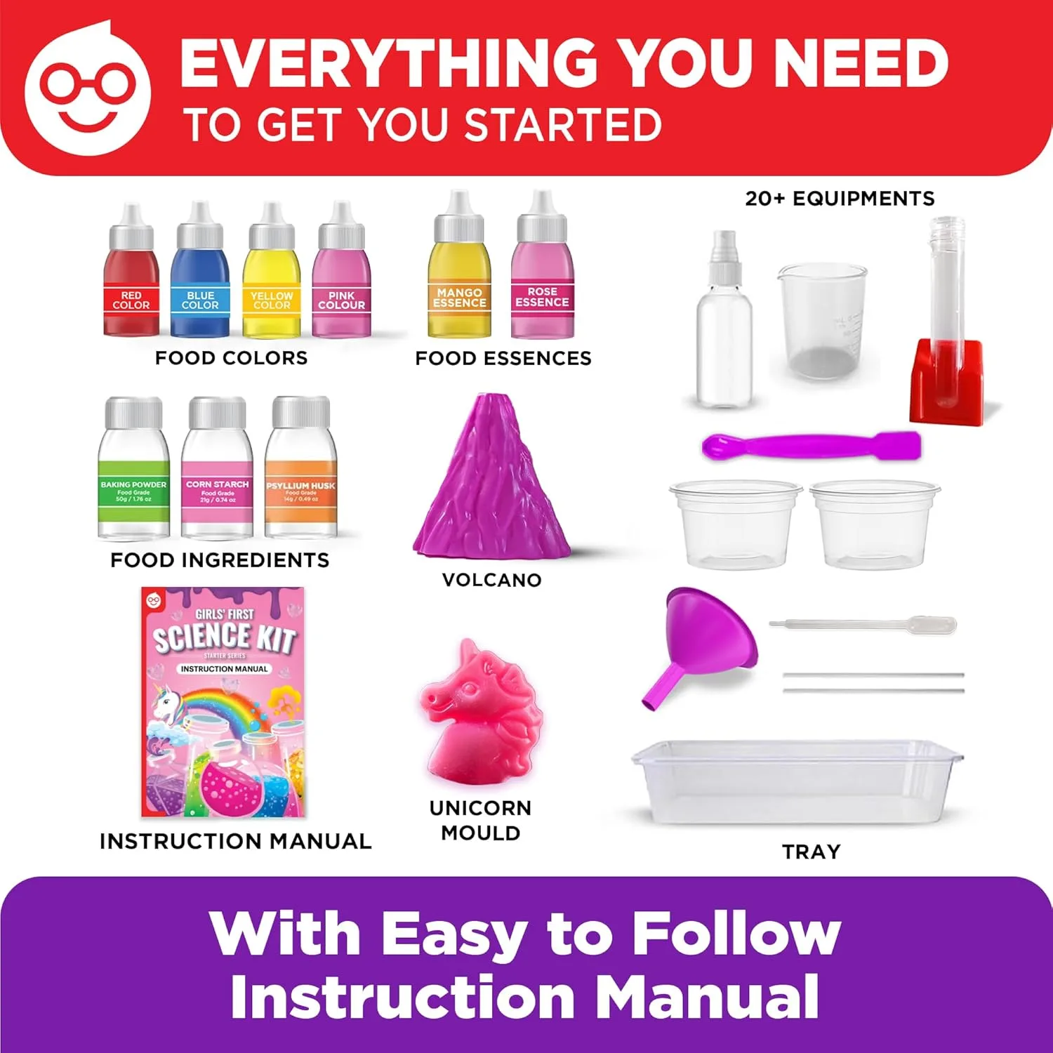 Engaging science kit for kids ages 4-8 featuring early chemistry experiments by Dr. Jupiter to inspire curiosity and learning in young minds.