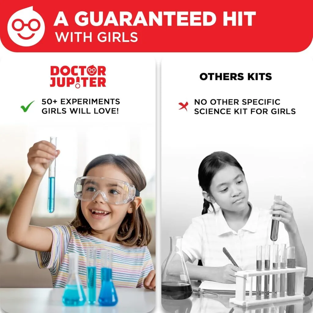 Engaging Dr. Jupiter Science Kit for kids aged 4-8, featuring exciting chemistry exploration activities to inspire early learning and curiosity.