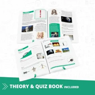 Engino STEM Physics Experiment Set focusing on inertia, friction, and circular motion designed for classroom educators and hands-on learning.