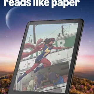 Kindle Oasis 16GB features a color display with warm light, enhancing your reading experience with adjustable brightness for comfort.