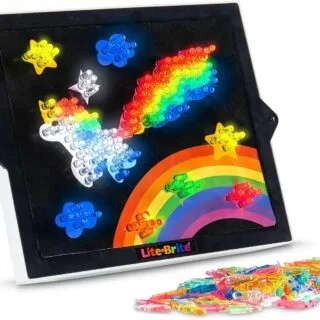 Classic Lite Brite Retro Toy for creative light art, promoting engagement in STEM education and imaginative learning experiences for kids.