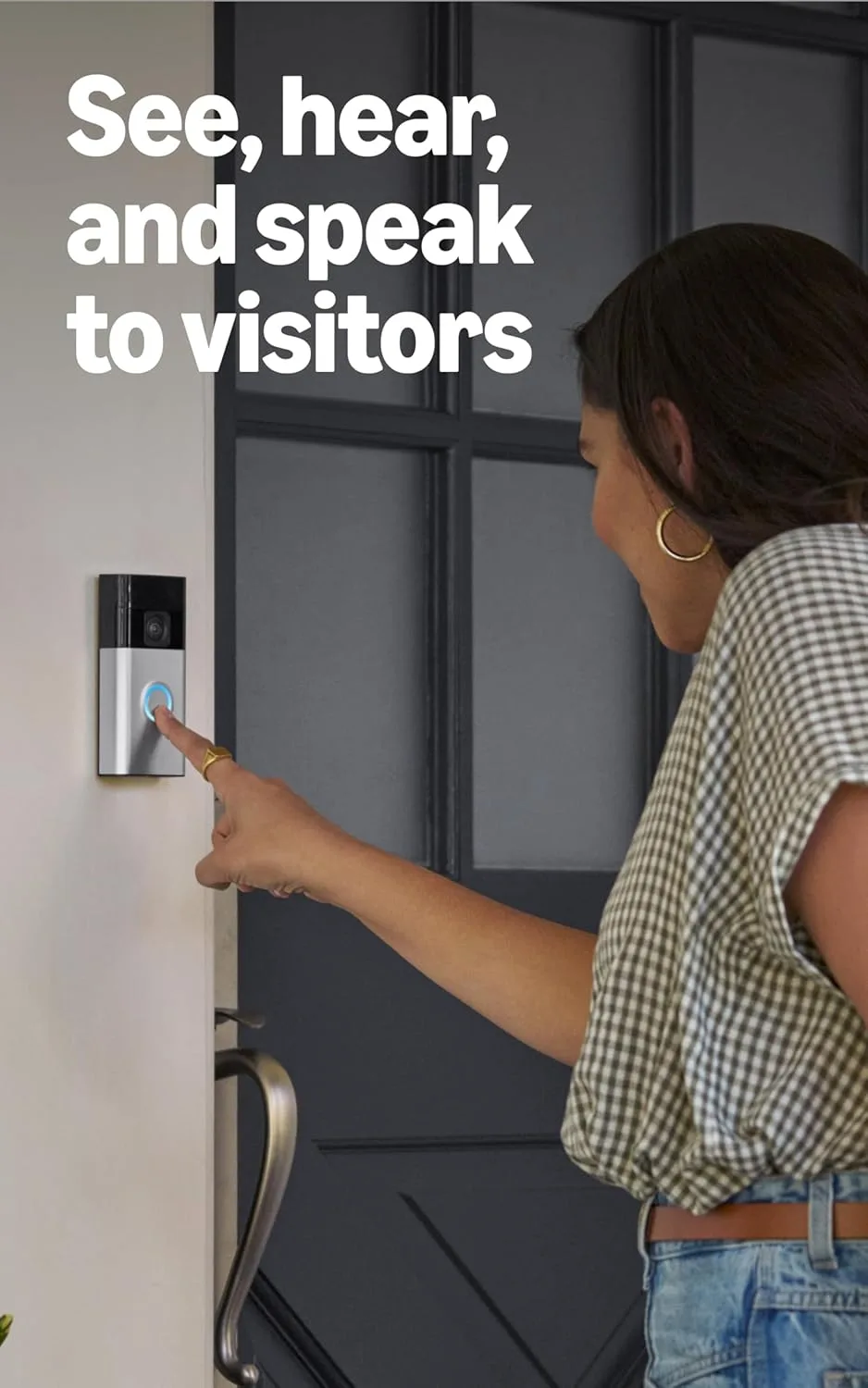 Ring Battery Doorbell offers full view video and live monitoring for efficient home surveillance and enhanced security for your property.