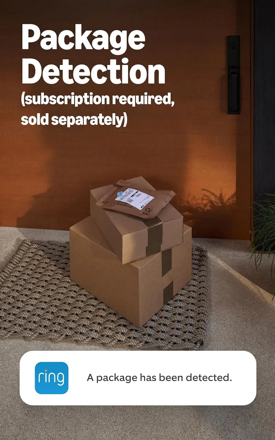 Ring Battery Doorbell offers full view video and live monitoring, ensuring enhanced home security and peace of mind for homeowners.