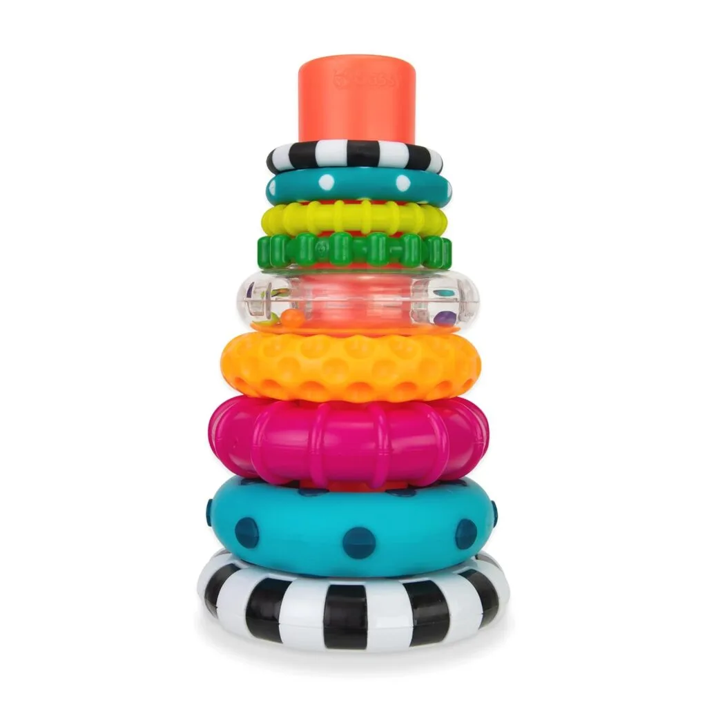 Educational STEM learning toy featuring stacks of circles ring set for ages 6 and up, promoting fun and engaging playtime activities.