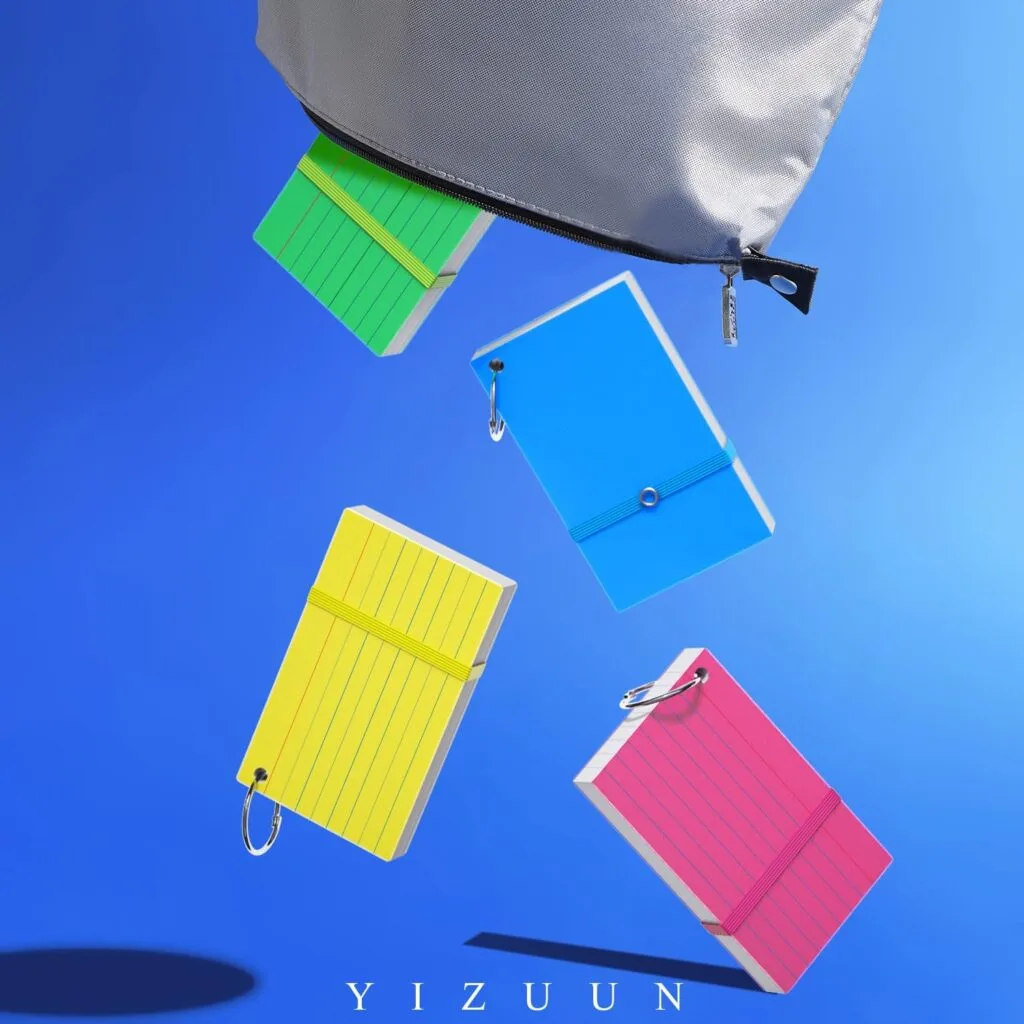 Yizuun 3x5 study cards with 200 lined index cards and a ring, perfect for teachers and effective learning aids for presentation preparation.