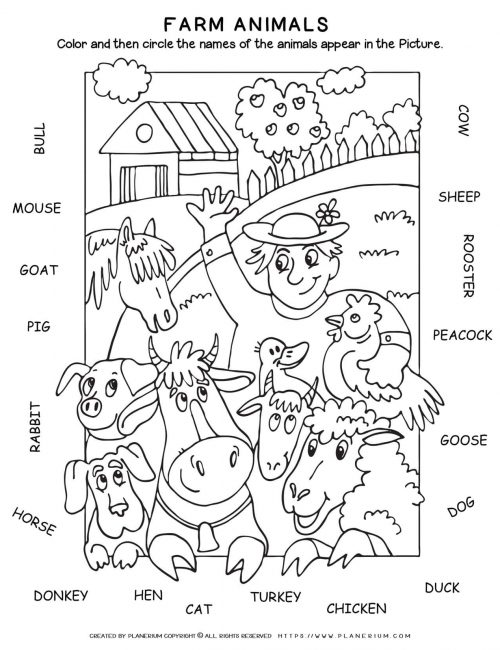 Farm Dog Coloring Pages