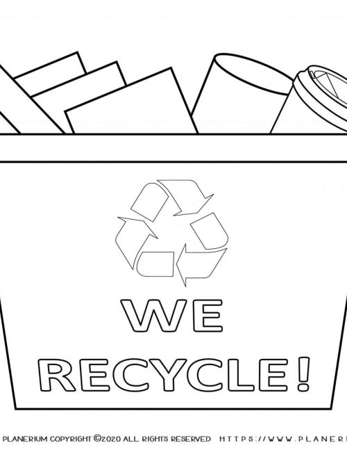 Earth Day Recycle Bin Planerium - vrogue.co