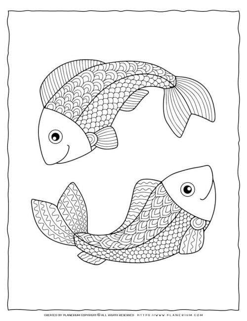 coloring fish pages