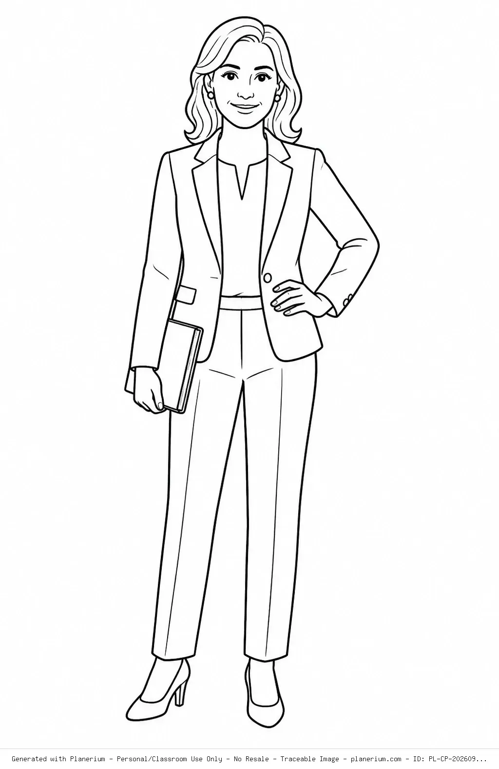 Adult Blank Background Coloring Page